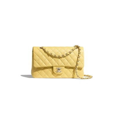 CHANEL CAVIAR QUILTED MEDIUM DOUBLE FLAP LIGHT A01112 (25.5*15.5*6.5cm)